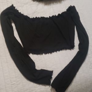 Forever 21 long sleeve crop top